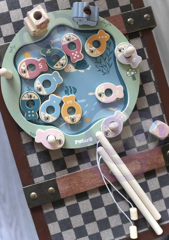 Viga Toys Viga Žaidimų Rinkinys – Medinė Žvejybos Žaidimas