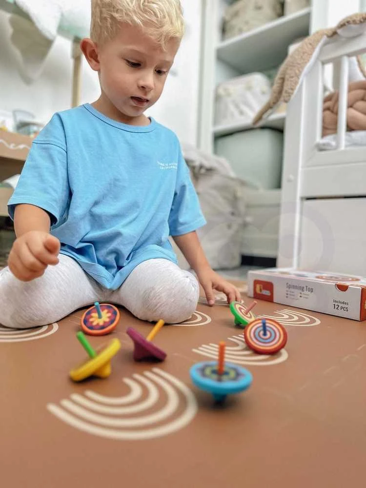Viga Toys Spalvotas medinis suktukas Viga, 1vnt