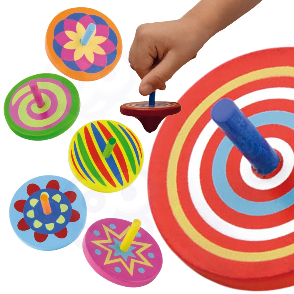 Viga Toys Spalvotas medinis suktukas Viga, 1vnt