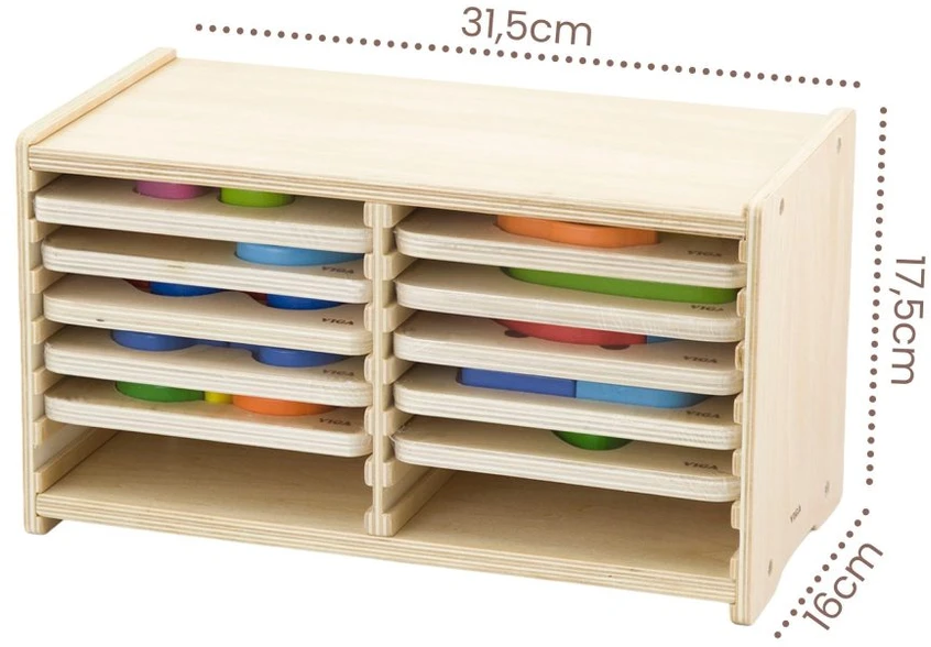 Dėlionė Viga Toys „Viga“ žaislų medinis galvosūkis 12 lentų