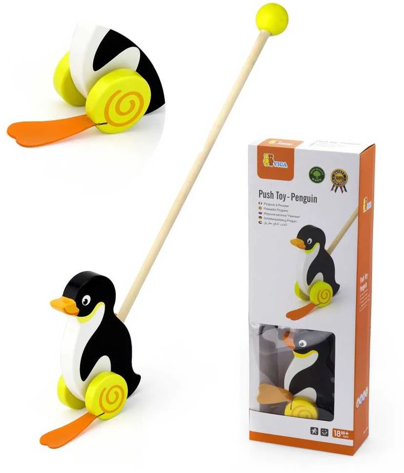 Viga Medinė Stumdukas Pingvinas - Animacinis