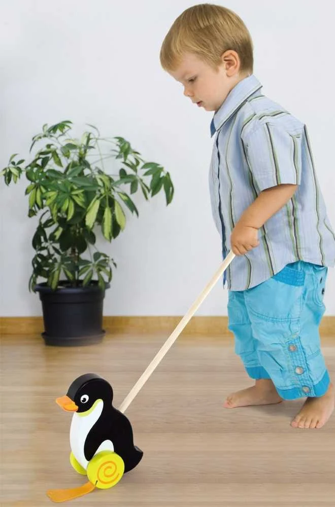 Viga Medinė Stumdukas Pingvinas - Animacinis