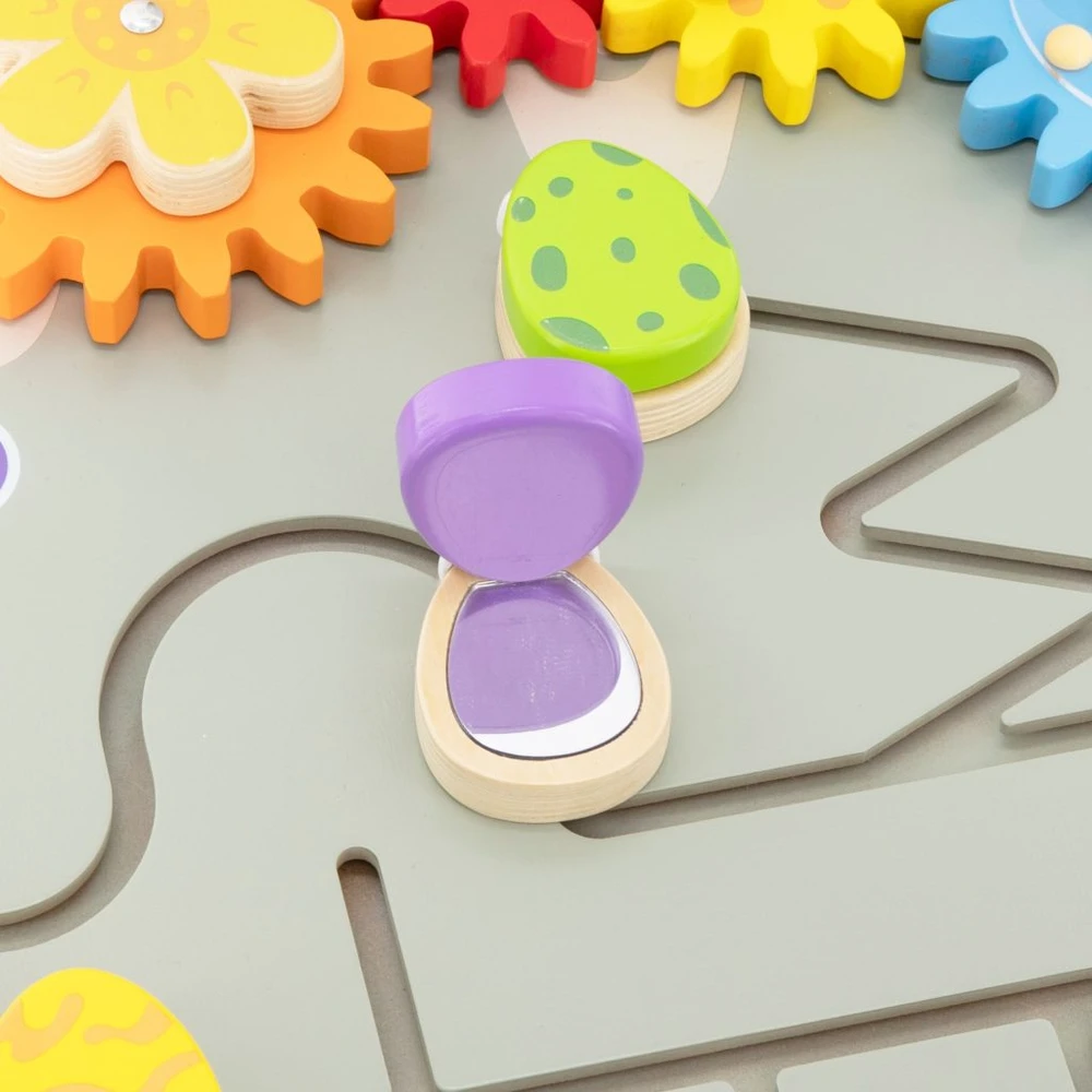 Viga Toys VIGA triceratopso veiklos sieninė panelė nuo 18 mėn.