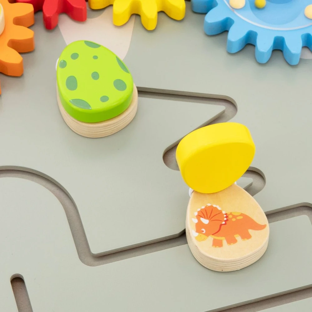 Viga Toys VIGA triceratopso veiklos sieninė panelė nuo 18 mėn.