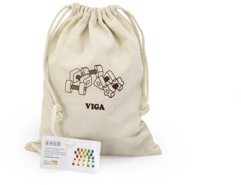 Viga Toys Veržlės ir varžtai“, VIGA rankų miklumą lavinantis žaislas