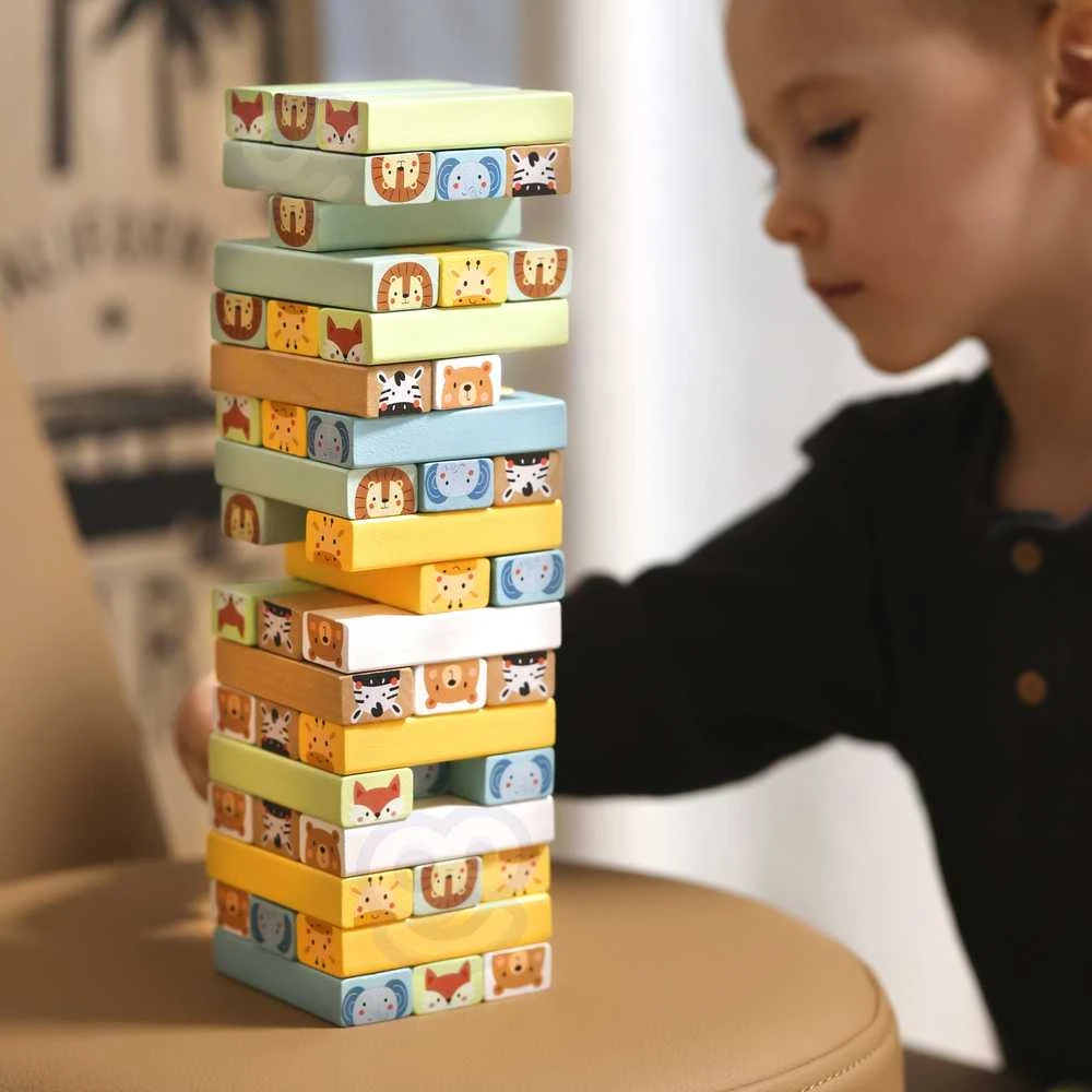 WOOPIE žaidimas Jenga Gyvūnų bokštas