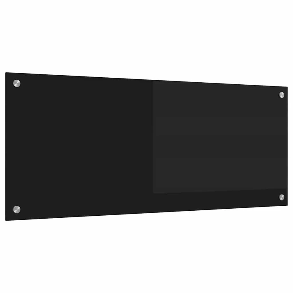 Virtuvės atbraila Juoda 100 x 40 cm grūdintas stiklas
