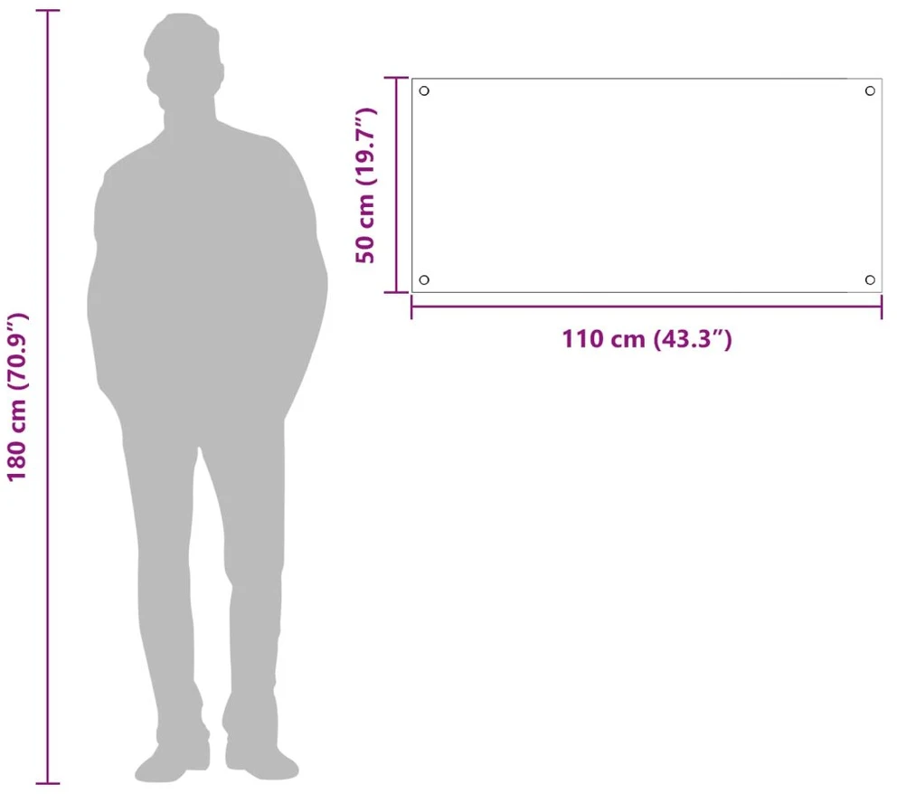 Virtuvės atbraila Juoda 110 x 50 cm grūdintas stiklas