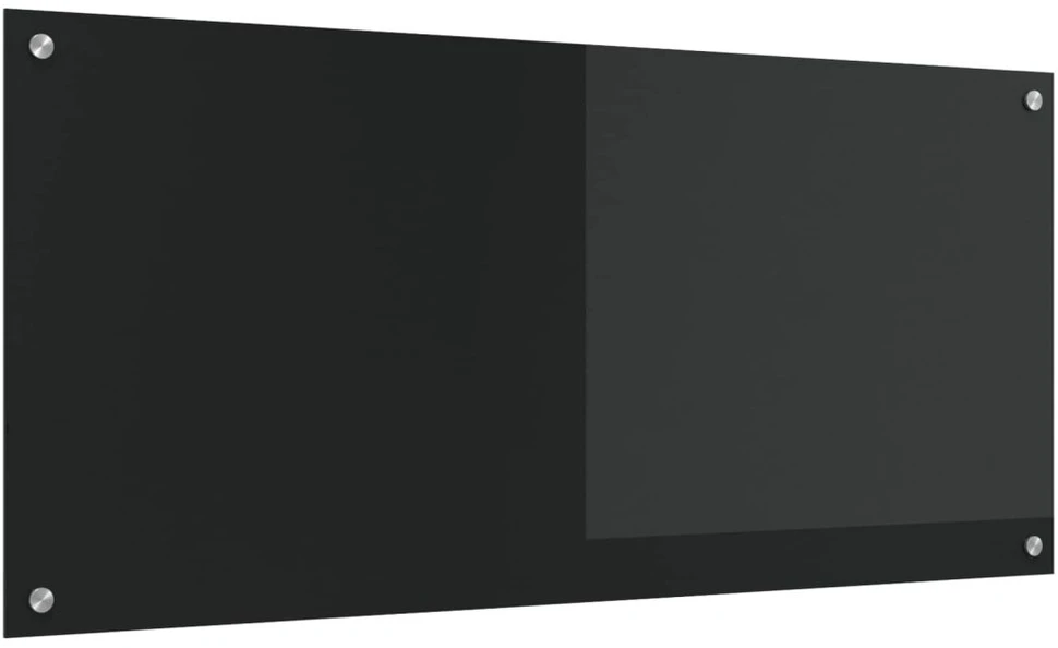 Virtuvės atbraila Juoda 110 x 50 cm grūdintas stiklas