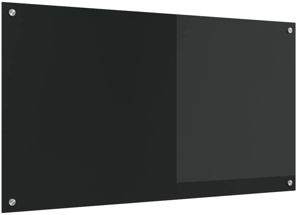 Virtuvės atbraila Juoda 110 x 60 cm grūdintas stiklas