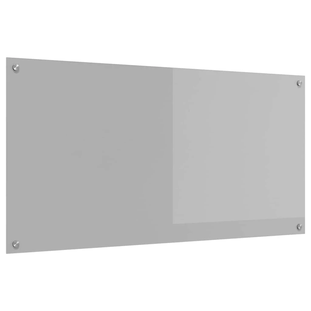 Virtuvės atbraila Šviesiai pilka 120 x 60 cm grūdintas stiklas