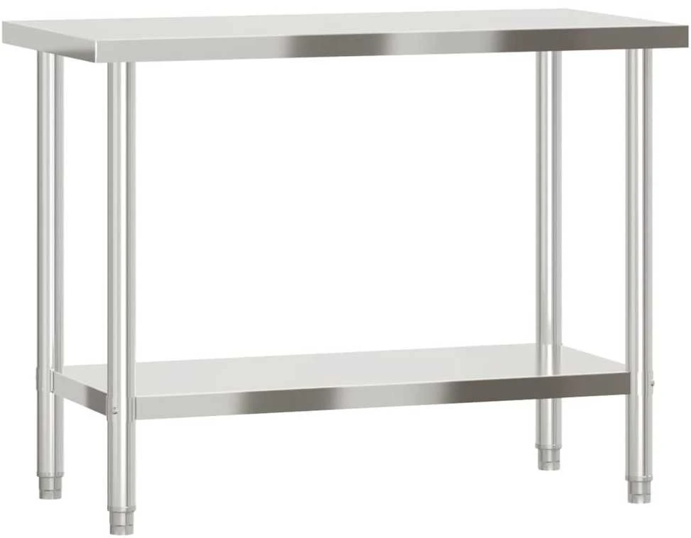 Virtuvės darbastalis, 110x55x85cm, nerūdijantis plienas