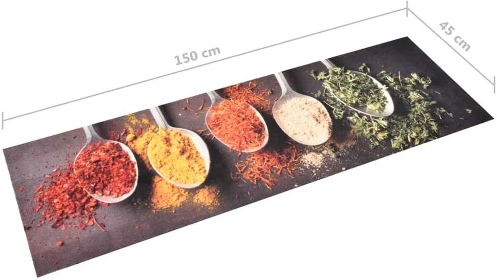 Virtuvės kilimas, 45x150cm, plaunamas, su šaukšteliais