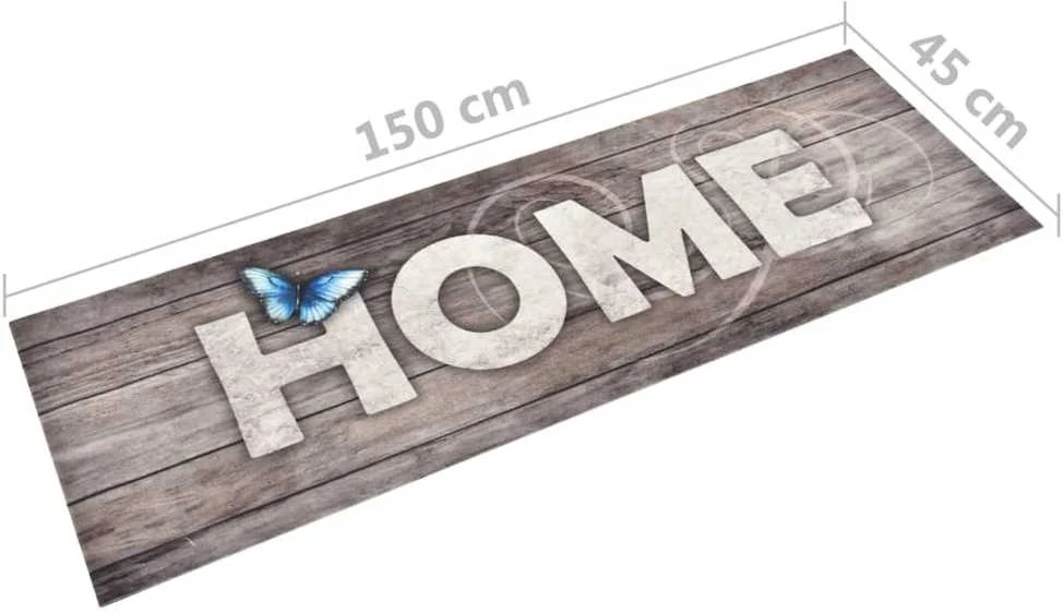 Virtuvės kilimas, 45x150cm, plaunamas, su užrašu Home