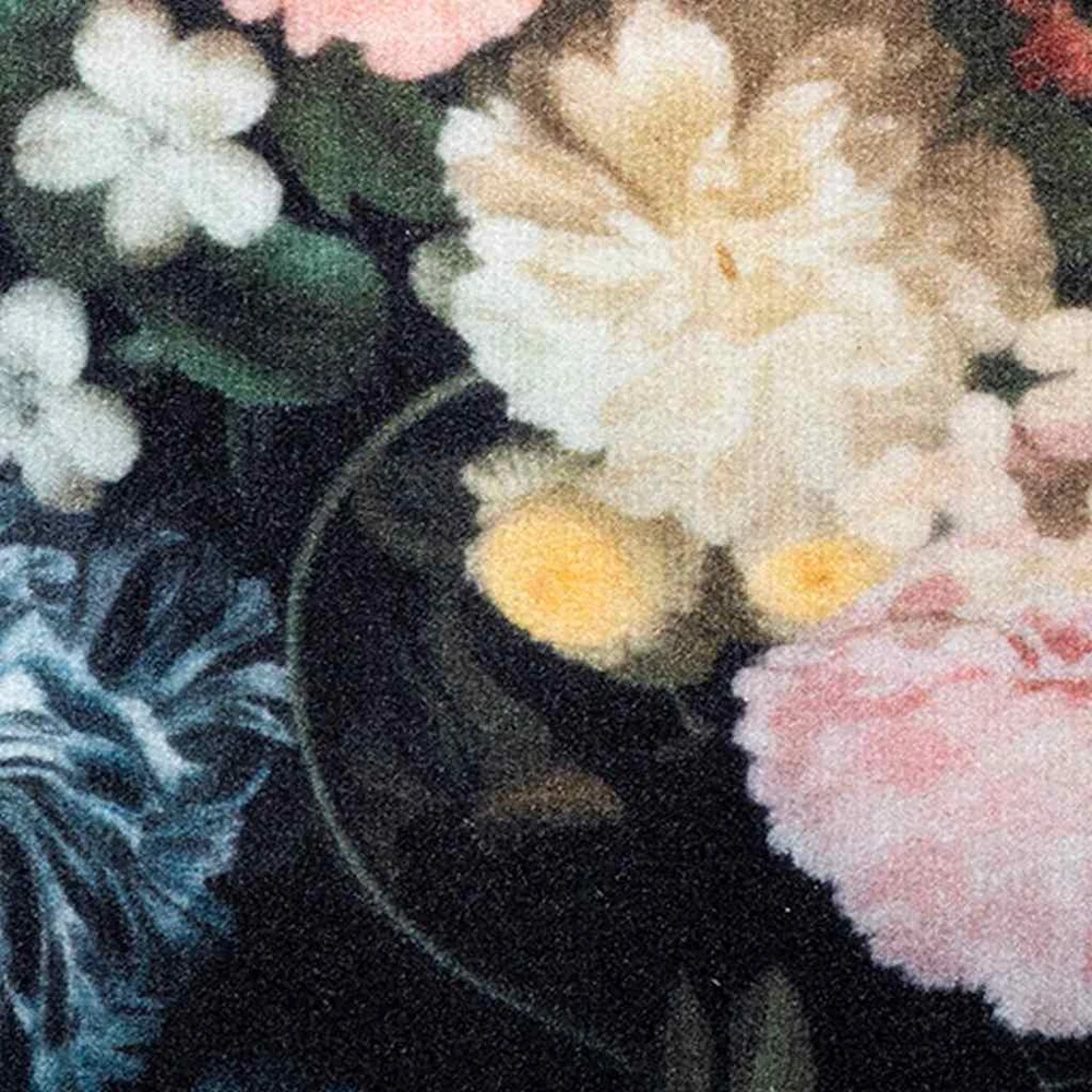 Virtuvės kilimas Juoda 150 x 45 cm Aksomas