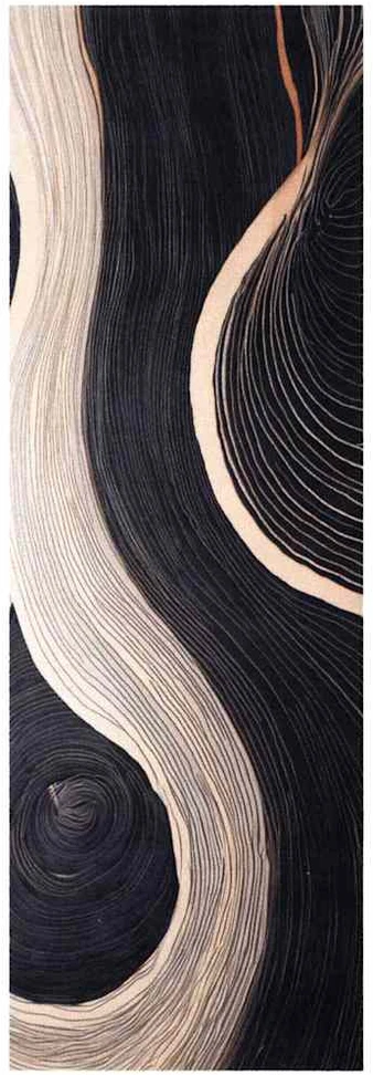 Virtuvės kilimas Juoda 180 x 60 cm Aksomas