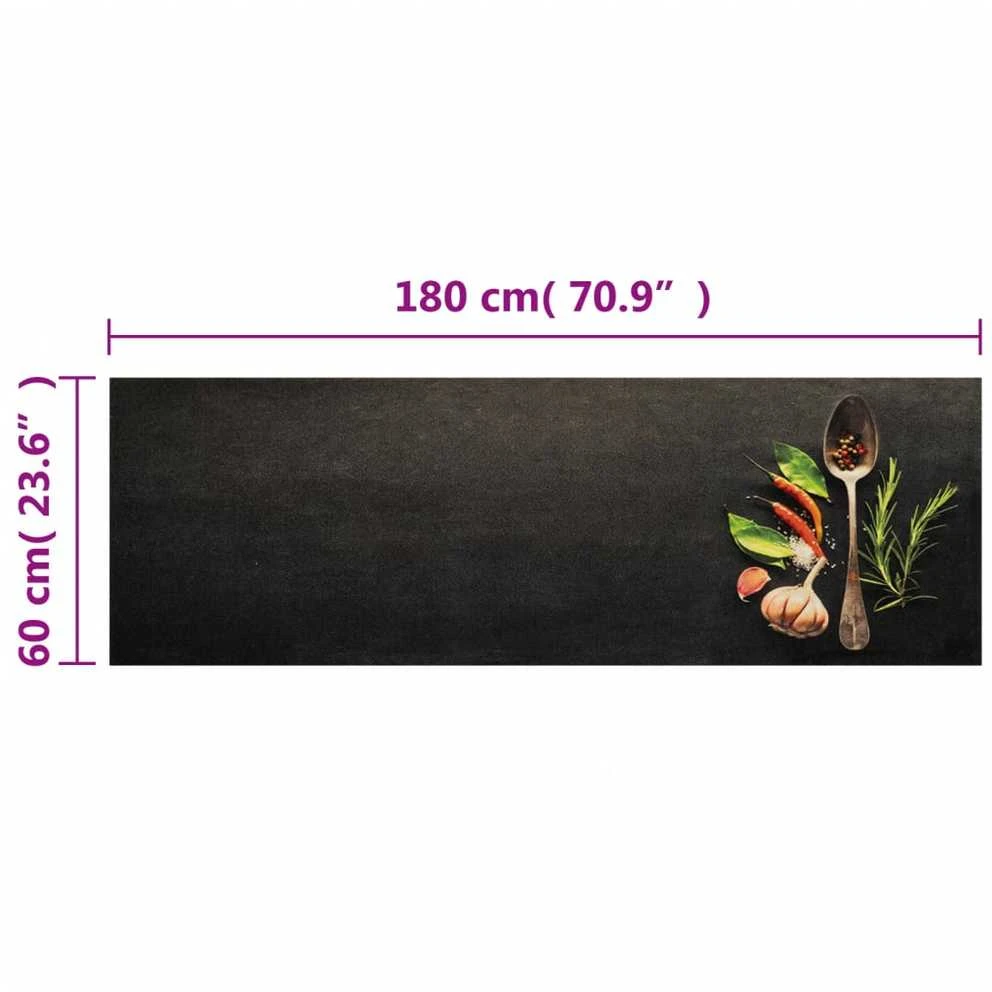 Virtuvės kilimėlis, 60x180cm, aksomas, plaunamas, prieskoniai