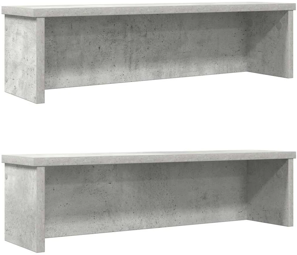 Virtuvės lentynos, sukraunamos, 2 vnt., betono, 50x15x16cm
