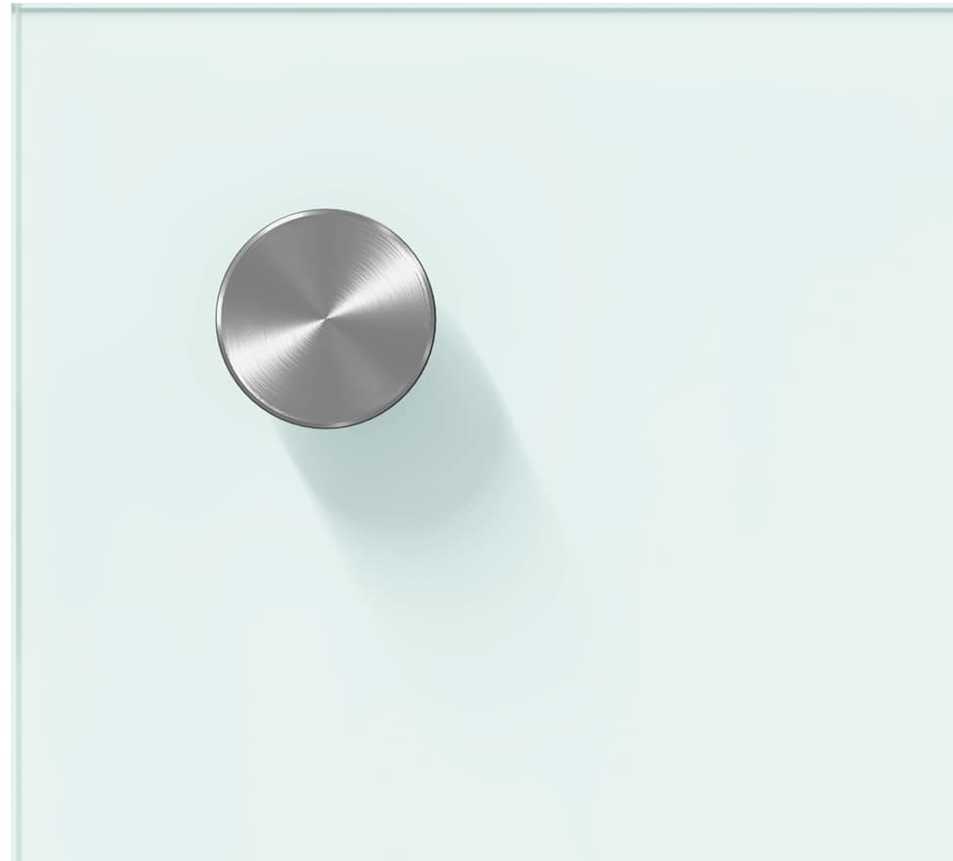 Virtuvės atbraila 2 vnt. Balta 120 x 50 cm grūdintas stiklas