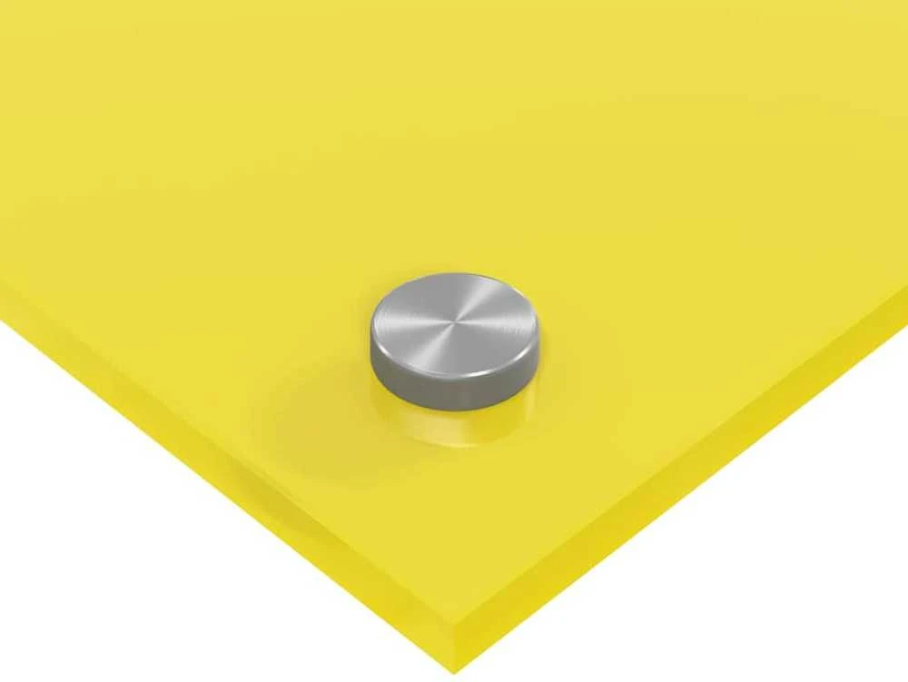 Virtuvės atbraila 2 pcs Geltona 100 x 50 cm grūdintas stiklas