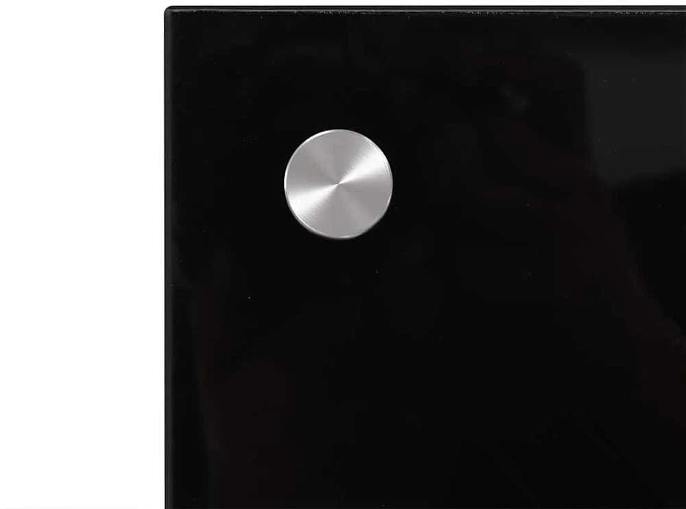 Virtuvės atbraila 2 vnt. Juoda 90 x 50 cm grūdintas stiklas