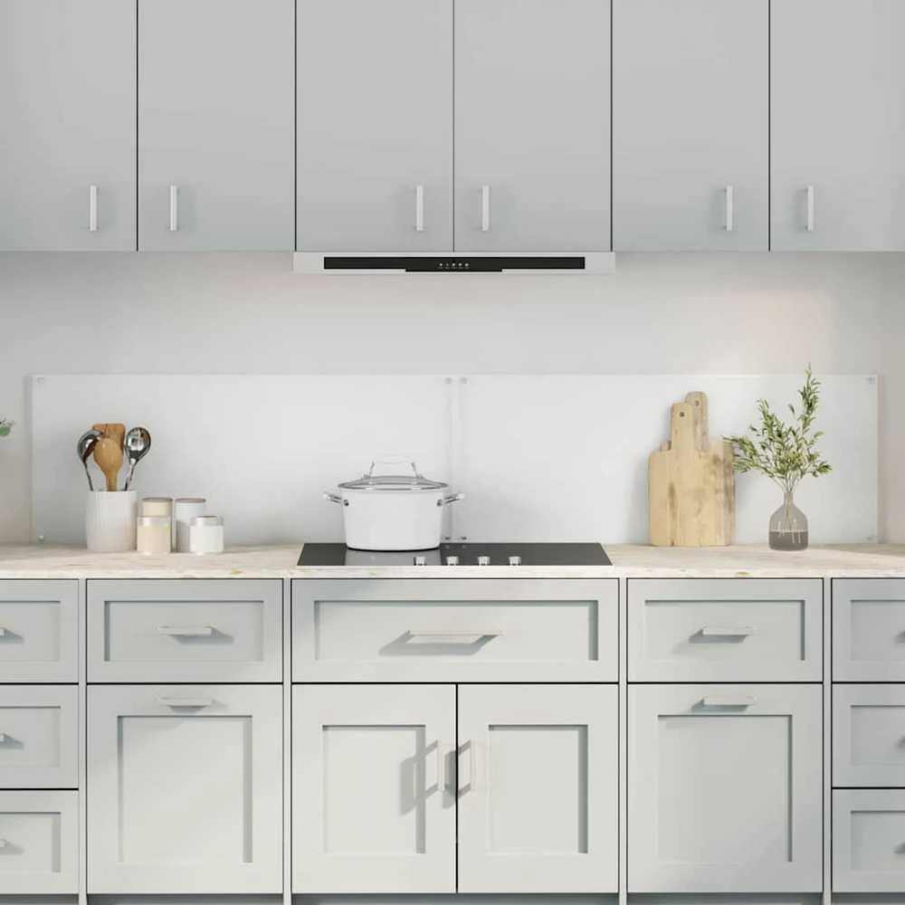 Virtuvės atbraila 2 vnt. Skaidrus 100 x 40 cm grūdintas stiklas