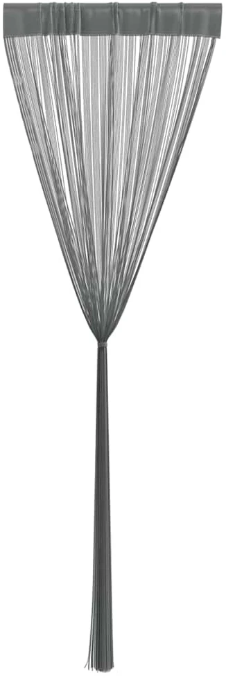 Virvelinės užuolaidos, 2 vnt., antracito spalvos, 140x250 cm