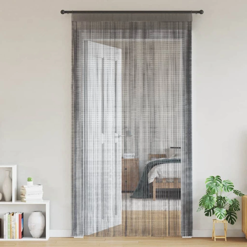 Virvelinės užuolaidos, 2 vnt., antracito spalvos, 140x250 cm