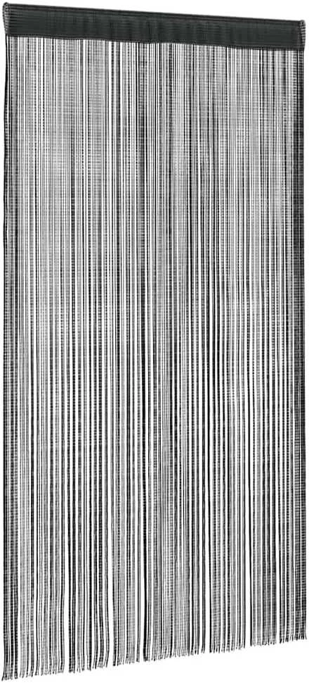 Virvelinės užuolaidos, 2vnt., 100x250cm, juodos spalvos