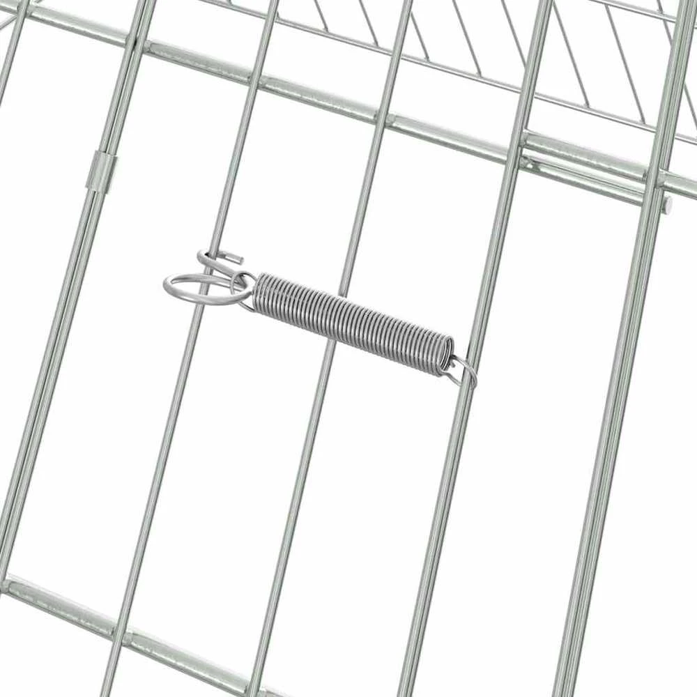 Vištų narvas Sidabrinė 110 x 100 x 85 cm Galvanizuotas plienas