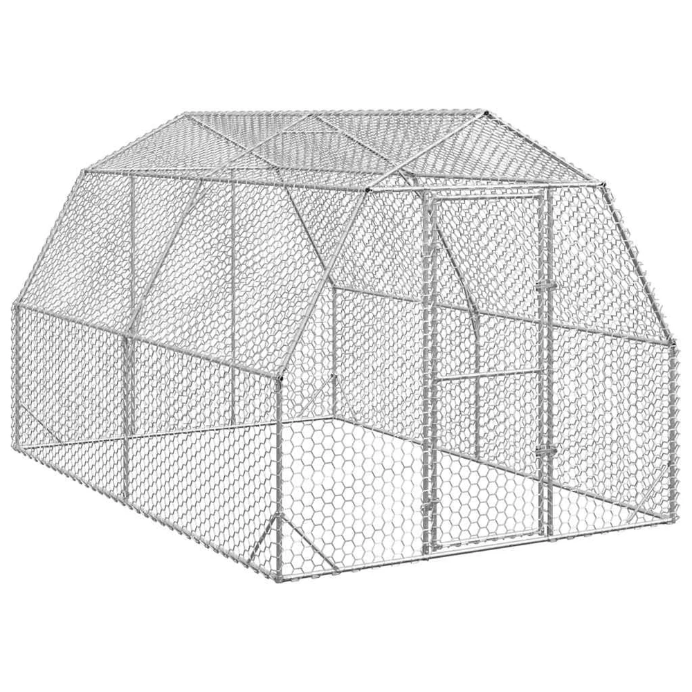 Vištų voljeras, 2,5x4x2,25 m, cinkuotas plienas