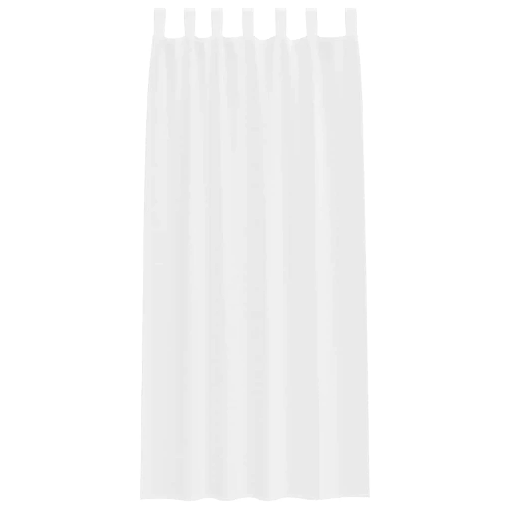 Voile Užuolaida 2 vnt. Balta 245 x 140 cm Poliesteris