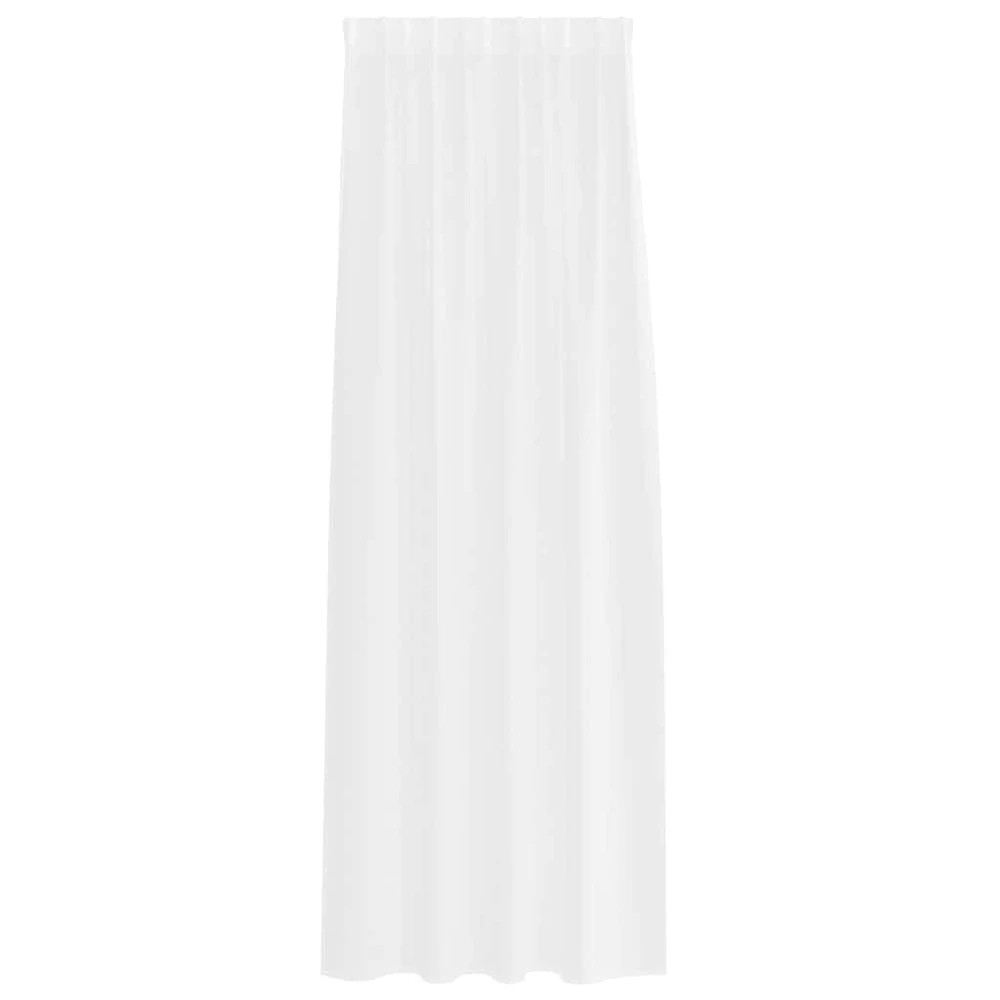 Voile Užuolaida 2 vnt. Balta 260 x 140 cm Poliesteris