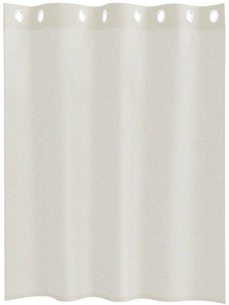 Voile Užuolaida 2 vnt. Kreminė 140 x 140 cm Poliesteris