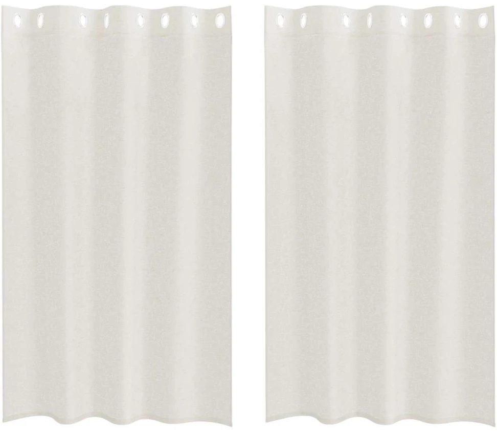 Voile Užuolaida 2 vnt. Kreminė 175 x 140 cm Poliesteris