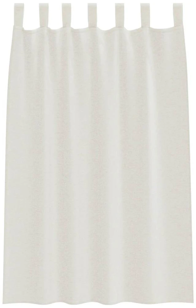 Voile Užuolaida 2 vnt. Kreminė 175 x 140 cm Poliesteris