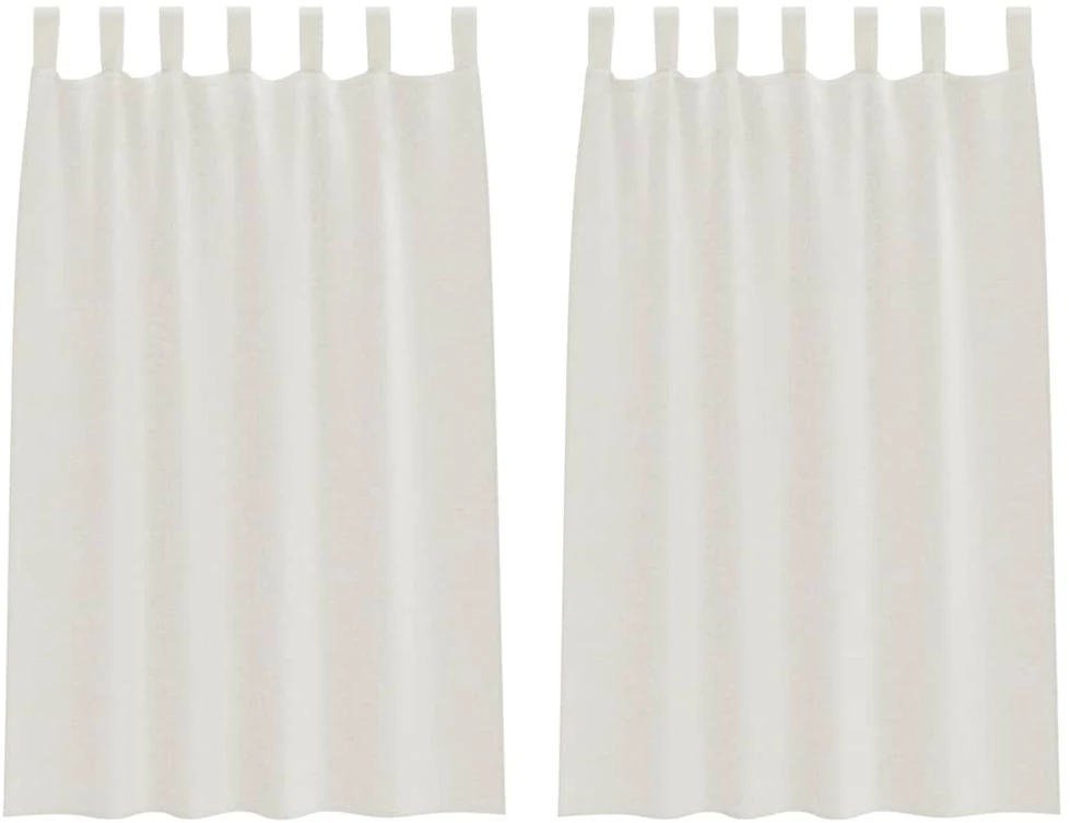 Voile Užuolaida 2 vnt. Kreminė 175 x 140 cm Poliesteris