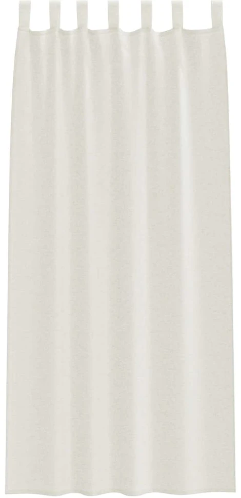 Voile Užuolaida 2 vnt. Kreminė 245 x 140 cm Poliesteris