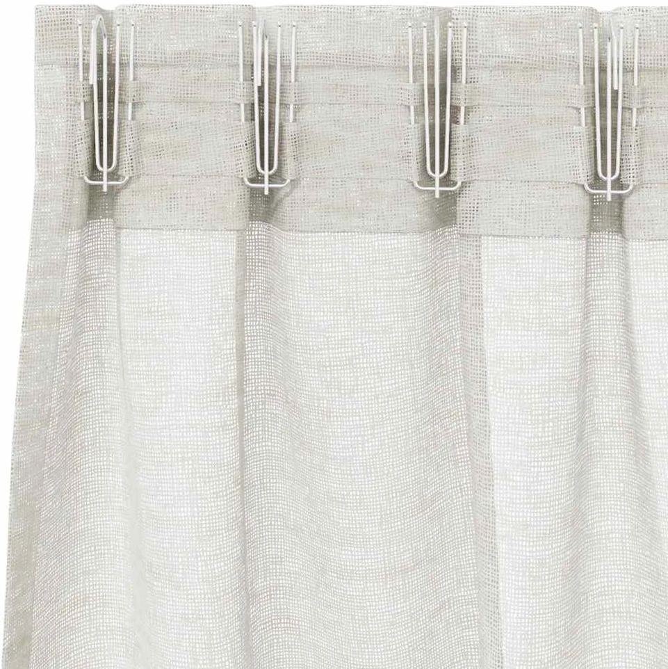 Voile Užuolaida 2 vnt. Kreminė 260 x 140 cm Poliesteris