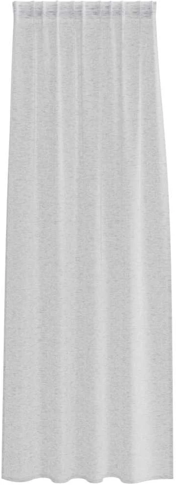 Voile Užuolaida 2 vnt. Šviesiai pilka 245 x 140 cm Poliesteris