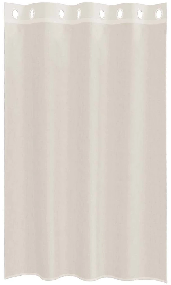 Voile užuolaidos su įvorėmis, 2vnt., kreminės, 140x175cm