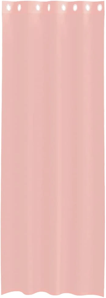 Voile užuolaidos su įvorėmis, 2vnt., rožinės spalvos, 140x260cm