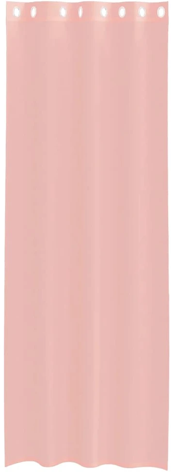 Voile užuolaidos su įvorėmis, 2vnt., rožinės spalvos, 140x300cm