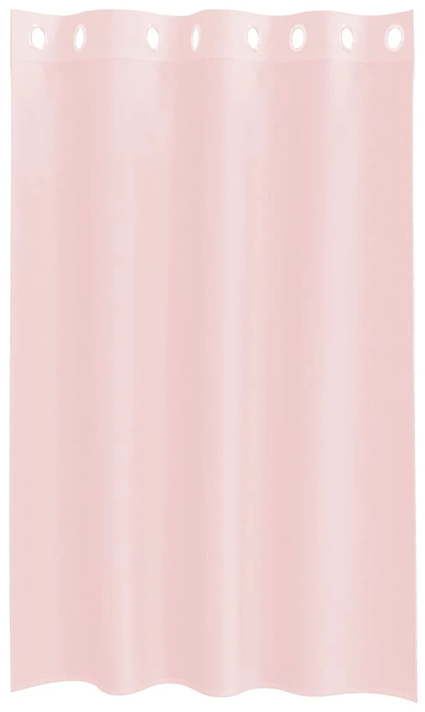 Voile užuolaidos su įvorėmis, 2vnt., šviesiai rožinė, 140x175cm