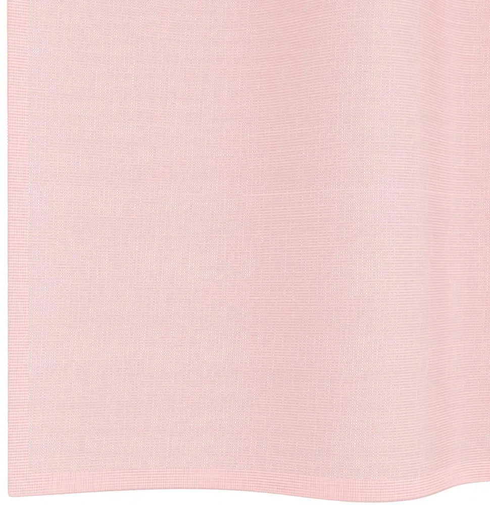 Voile užuolaidos su įvorėmis, 2vnt., šviesiai rožinė, 140x260cm