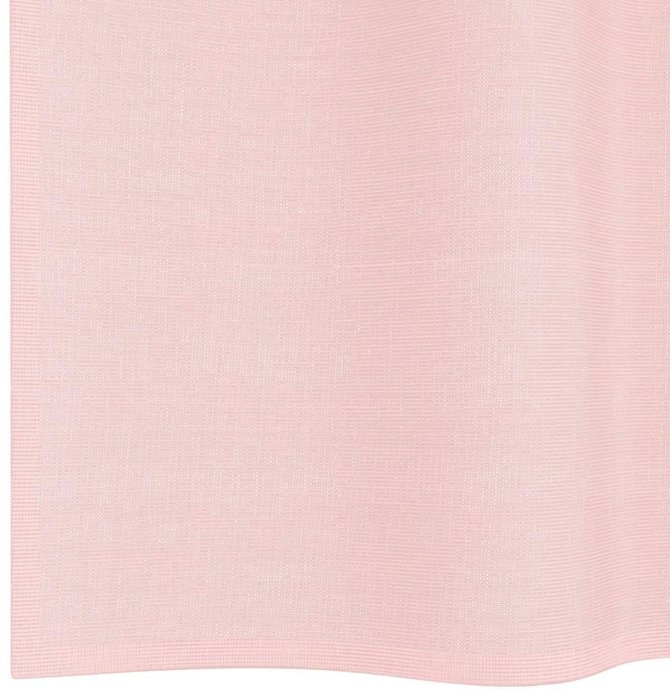 Voile užuolaidos su įvorėmis, 2vnt., šviesiai rožinė, 140x300cm