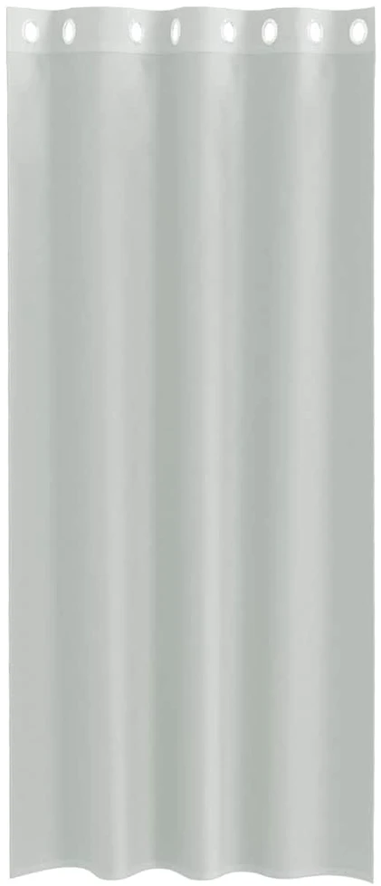 Voile užuolaidos su įvorėmis, 2vnt., šviesiai pilkas, 140x245cm