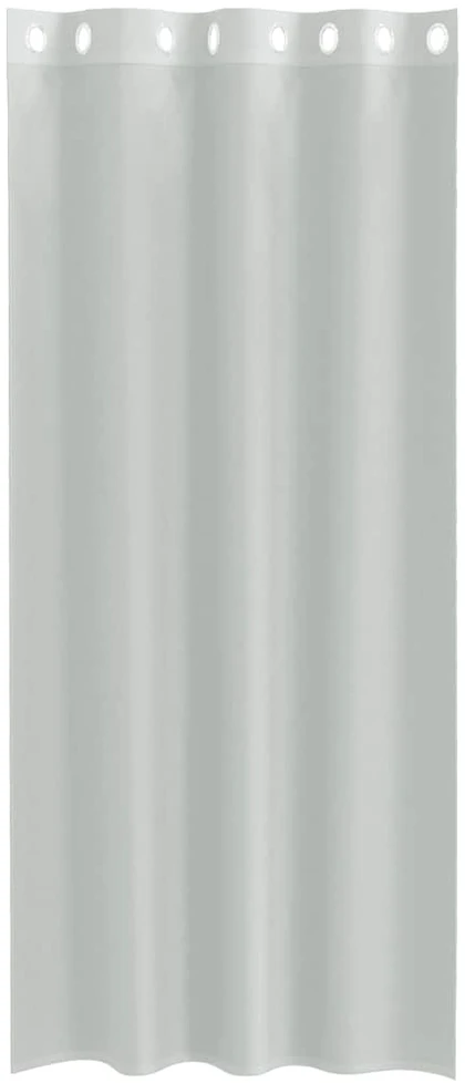 Voile užuolaidos su įvorėmis, 2vnt., šviesiai pilkas, 140x225cm
