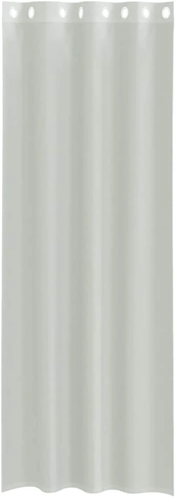 Voile užuolaidos su įvorėmis, 2vnt., šviesiai pilkas, 140x260cm