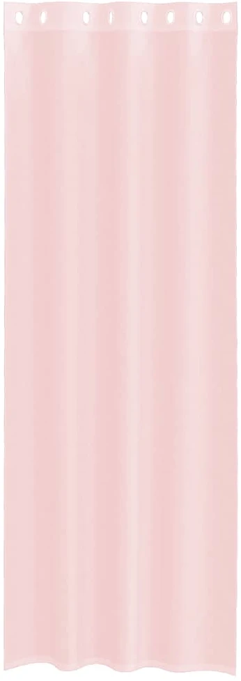 Voile užuolaidos su įvorėmis, 2vnt., šviesiai rožinė, 140x300cm